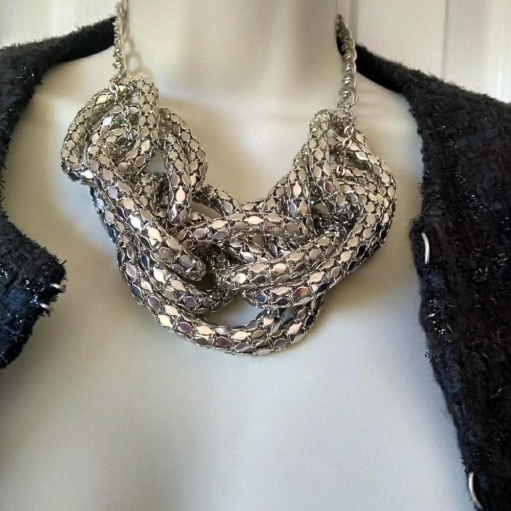 Necklace silver color